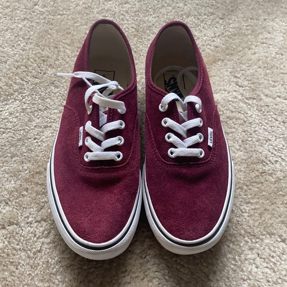 Platform Maroon Vans